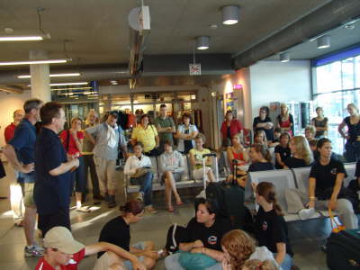 R�ckflug LH 432 gestrichen