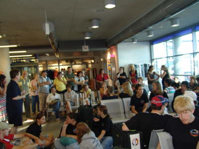 R�ckflug LH 432 gestrichen