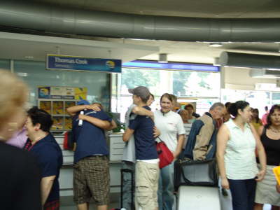 Ankunft in Friedrichshafen Airport 