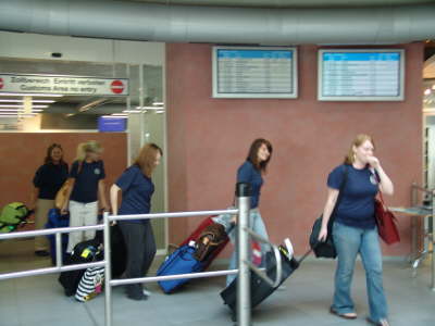 Ankunft in Friedrichshafen Airport 