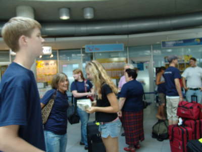 Ankunft in Friedrichshafen Airport 