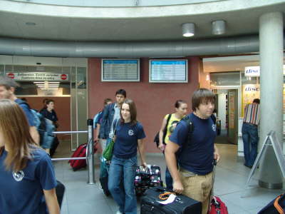 Ankunft in Friedrichshafen Airport 