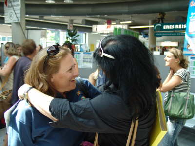 Ankunft in Friedrichshafen Airport 