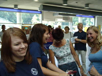 Ankunft in Friedrichshafen Airport 