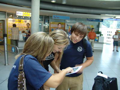 Ankunft in Friedrichshafen Airport 