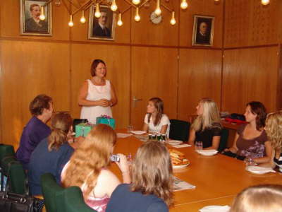 Empfang bei der Stadt