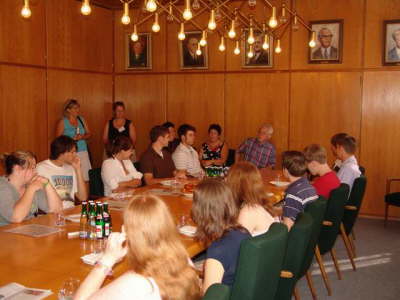 Empfang bei der Stadt