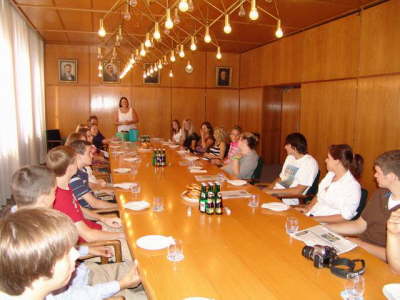 Empfang bei der Stadt