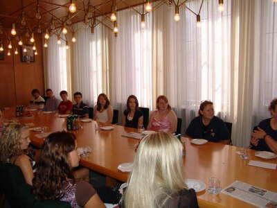 Empfang bei der Stadt